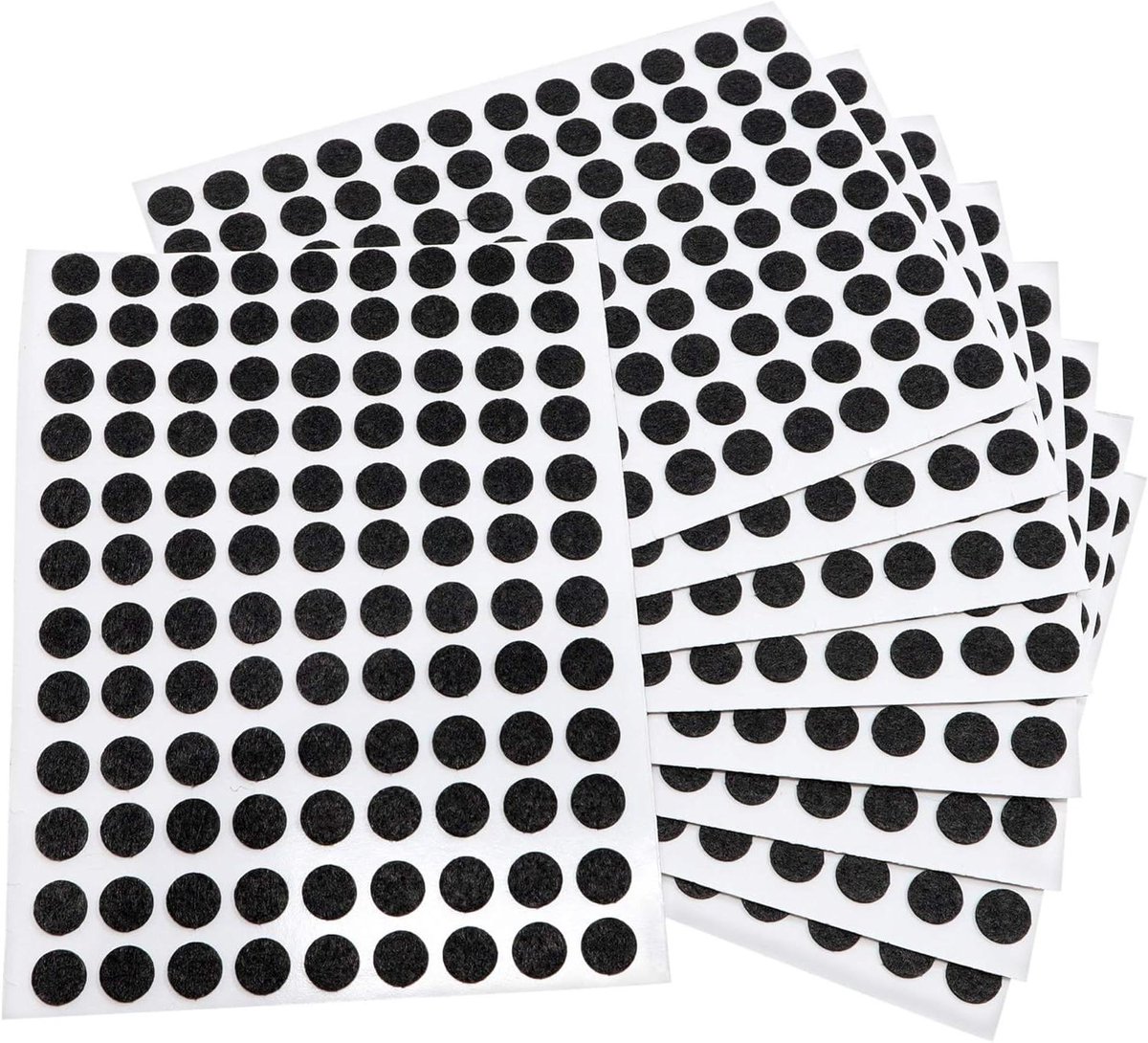 Viltglijders - Meubelglijders vloerbeschermers - Meubels beschermen - Zelfklevend dun vilt - 10 mm - Zwart
