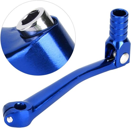 Schakelhendel Motor - Versnellingspook - Motor Modificatie - CNC Aluminium - 150mm Lengte - Blauw — afbeelding 5
