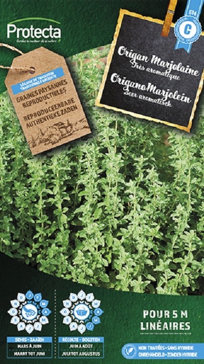 Protecta Kruiden zaden: Oregano Marjolein