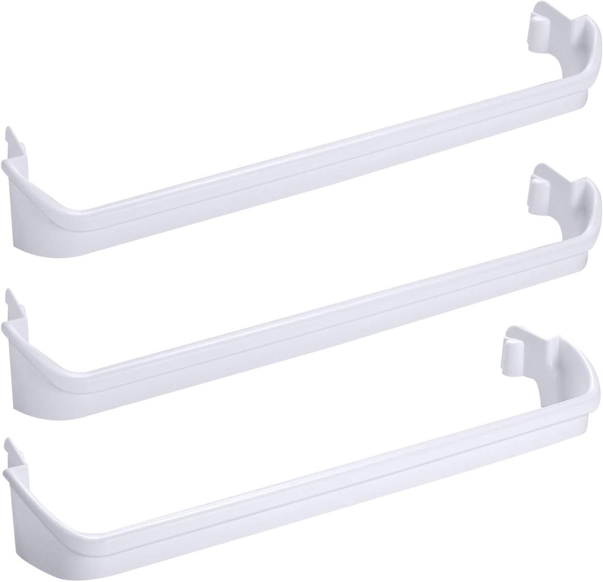 Koelkast Deurplank Set - Koelkastrekjes Deur - Voedsel Opslag - 3 Delige Set - 24-3/4 inch - Transparant