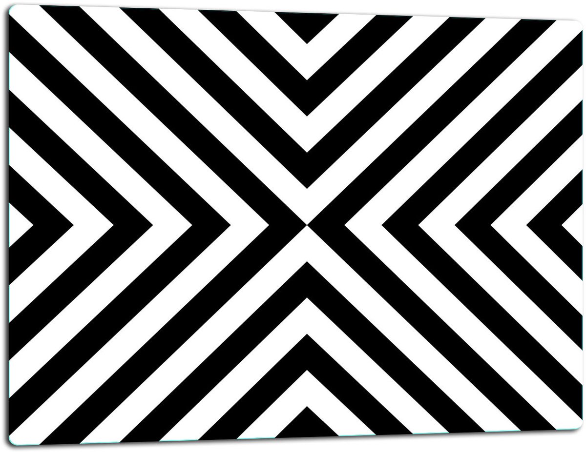 TMK ArtDeko Serie - Glazen Snijplank - 52x40 cm - Inductie