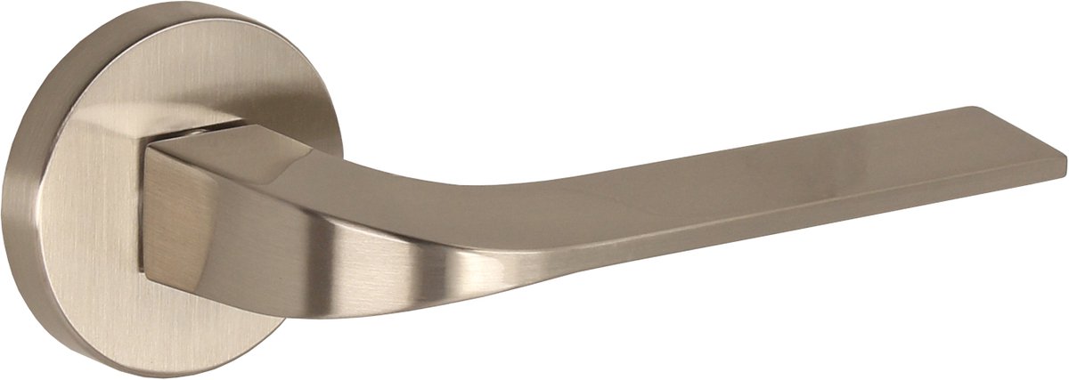 Gamet Basic Line - Deurkruk - Vidaro - Ronde Schild - Geborsteld Nikkel