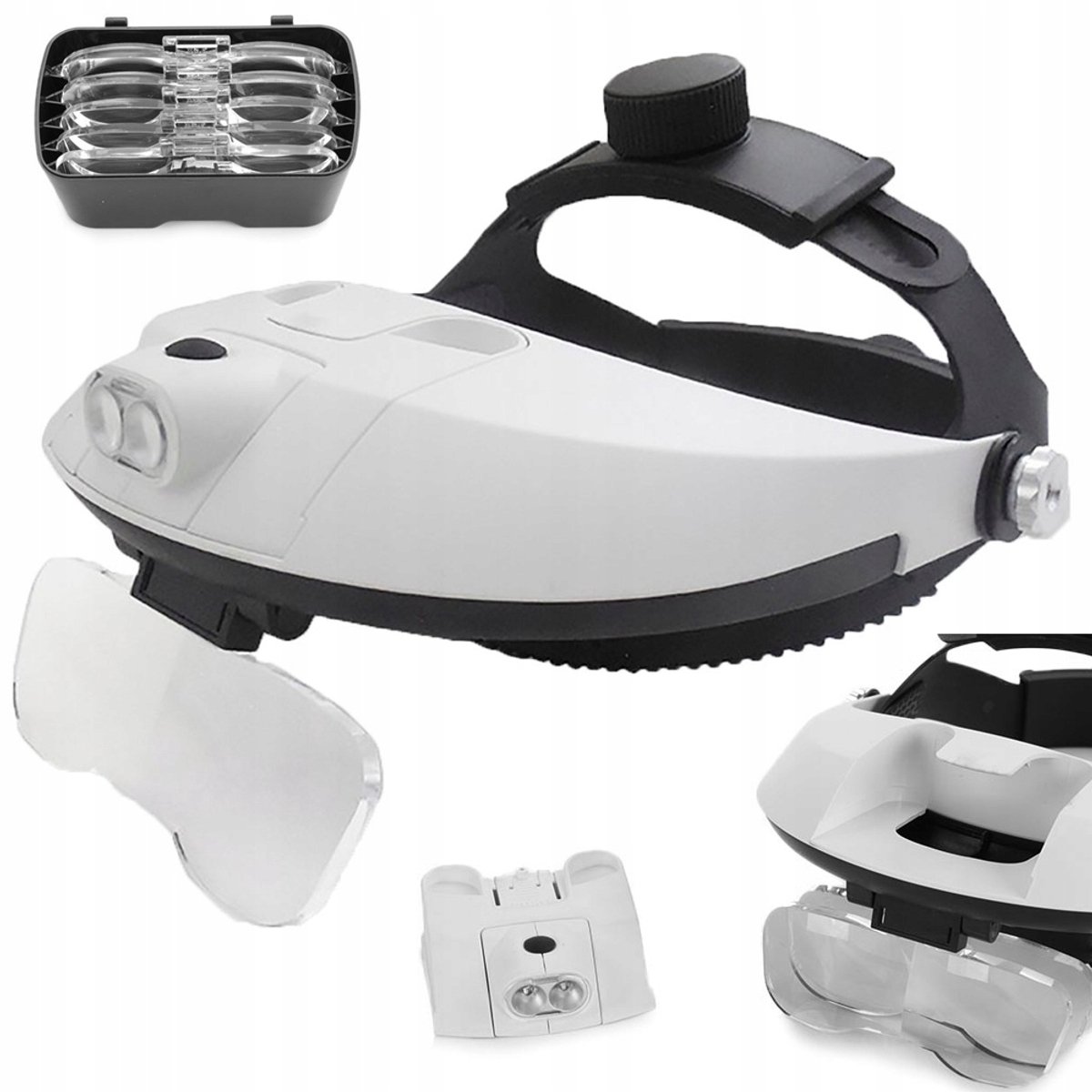 Verk Group Hoofdloupe - LED Verlichting - Vervangbare Lenzen