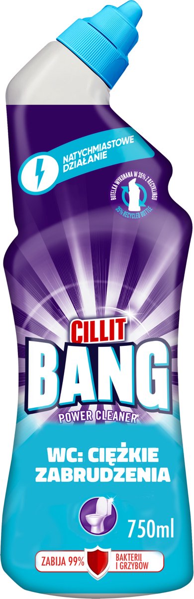 Cillit Bang – WC Gel – Zware Vervuiling – 750ML – Recycleerbare Fles