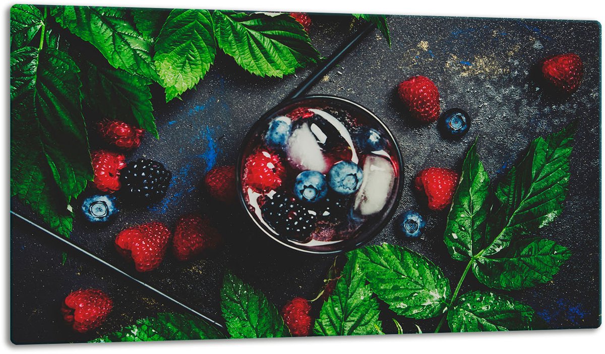 TMK ArtDeko - Snijplank - Glas - 52x30cm - Kleurrijk Ontwerp