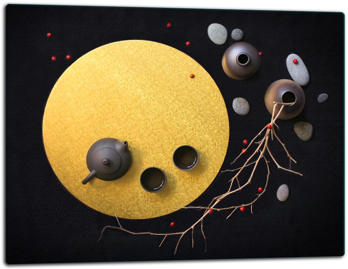 TMK ArtDeko - Glazen Snijplank - 52x40cm - Bescherming - Inductievuur