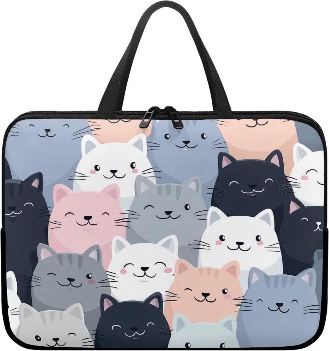 Laptop Tas - Laptoptas Heren Dames - Bescherming Laptop - Waterdicht Materiaal - 1 cm - Zwart