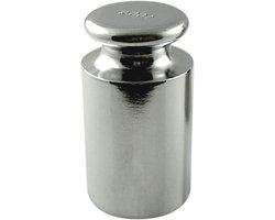Kalibratiegewicht Weegschaal - Precisiegewicht Kalibreren - Nauwkeurigheid Garanderen - Koolstofstaal Verchroomd - 100 g - Zilver