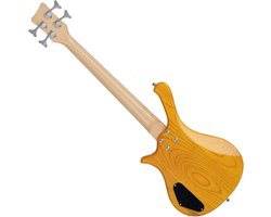 Reis Elektrische Basgitaar - Compacte Bas Shortscale Bas - Muziek Maken Onderweg - Super-Shortscale Formaat - 88 cm