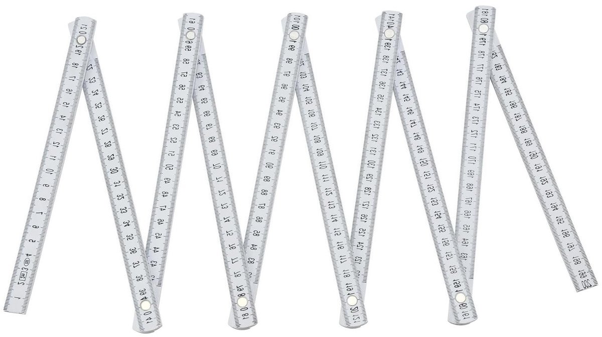 Vouwbare Plastieken Duimregels van 2 m met Hoekvergrendeling en Hoekenschaal voor DIY Klussen, Hobby en Werkplaats