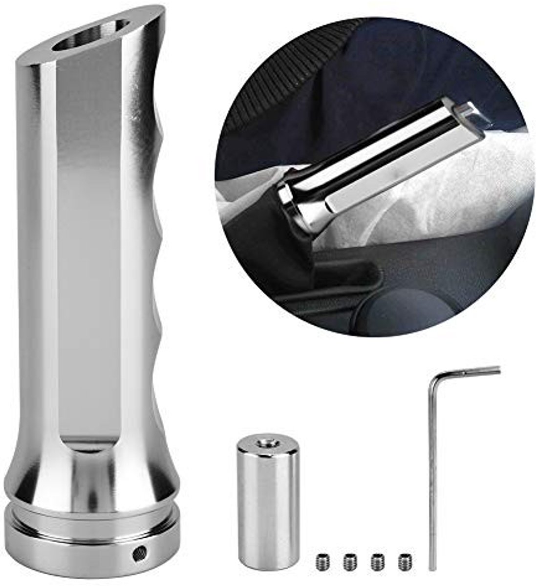 SPHProducts - Handremhoes - Aluminium - Ergonomisch - Zilver - Bescherming - Universele pasvorm voor de meeste voertuigen - Eenvoudige installatie