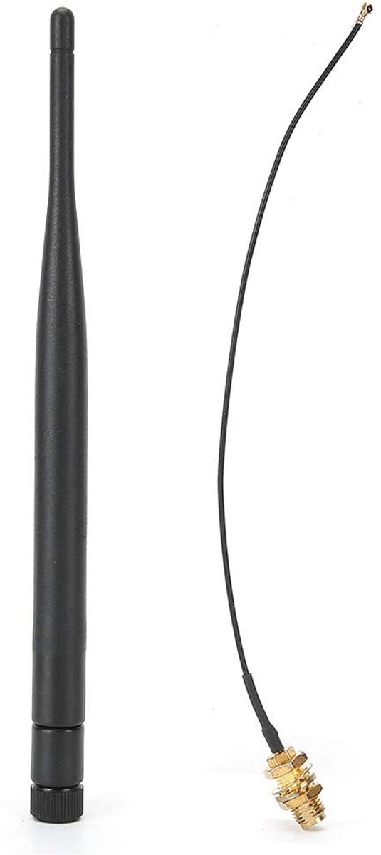 SPHProducts - Dual-band WIFI-antennekit - WIFI-signaalversterker - Set van 6DBI High Gain-antenne - Geschikt voor netwerkkaart - Verlengkabel - Groot