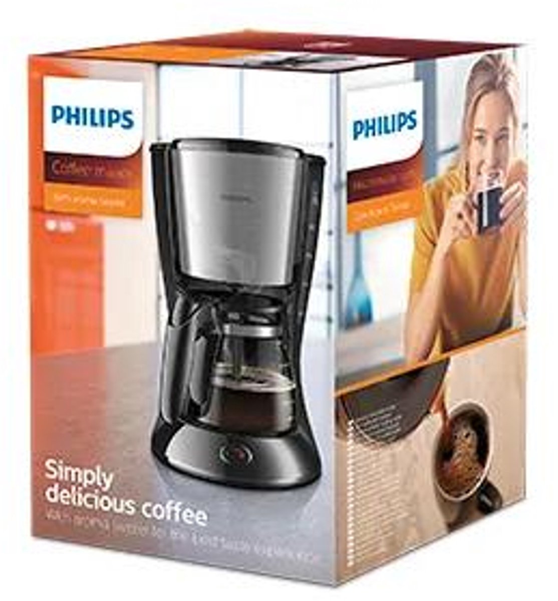 Philips Daily HD7462/20 - Koffiezetapparaat - Zwart/zilver thumbnail 7