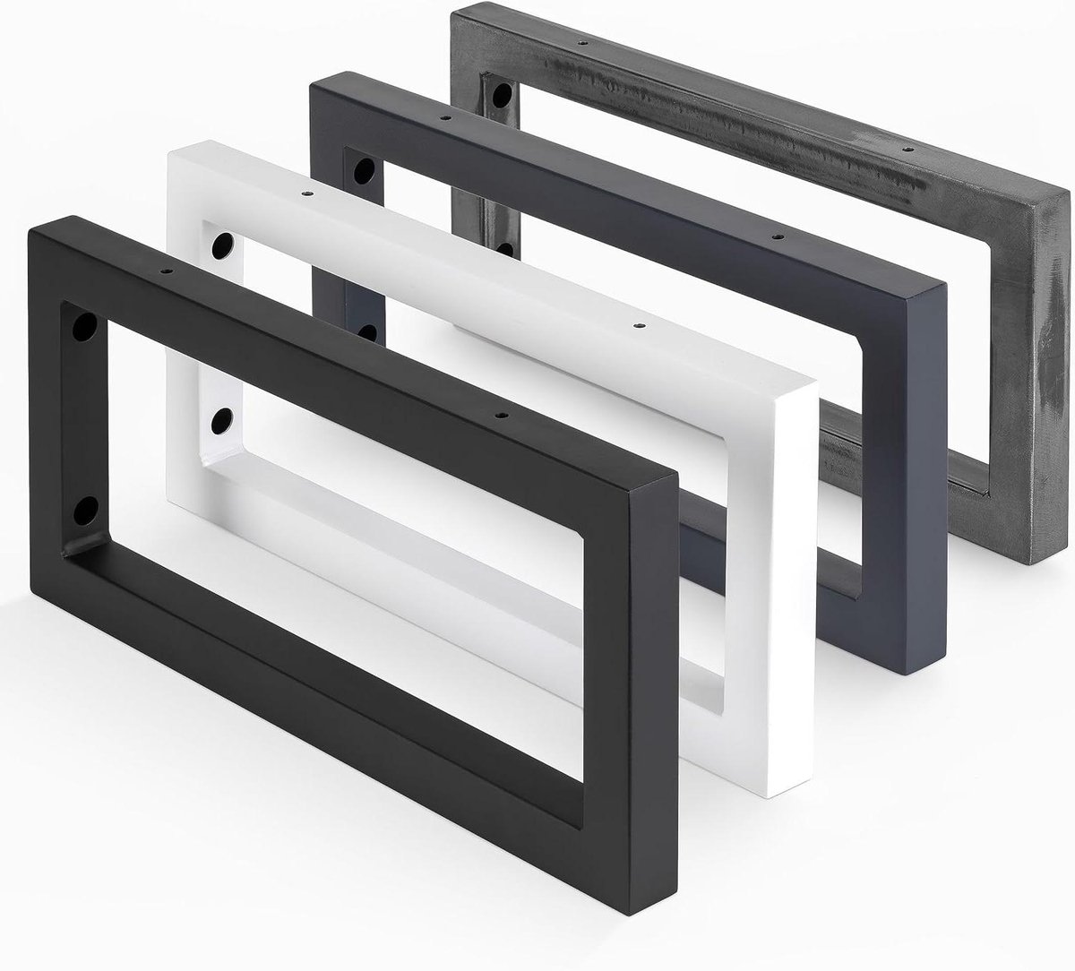 Wandconsoles - Wasbakhouders - Badkamer Organisatie - Stabiele Constructie - 450 x 150 mm - Zwart
