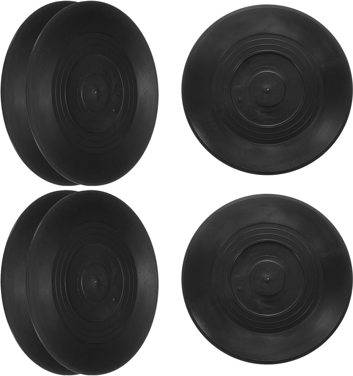 Blank Vinyl Records - 5 Inch 6 Pcs CD Fake Vinyl Records voor Wanddecoratie - Aesthetic Decoratieve Platen voor Muziekkamer Rock Party DIY Decoratie - Zwart