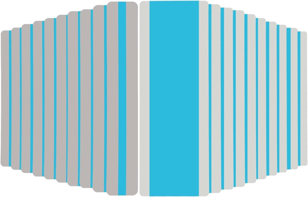 Leesstrips Dyslexie - Leesgeleider Gekleurd - Lezen Verbeteren - Flexibel Waterdicht - 22 stuks - Blauw