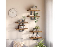 Zwevende wandplank - Wandplank zwevend - Boekenplanken - Industrieel - Wonen - Plank - Doucherek