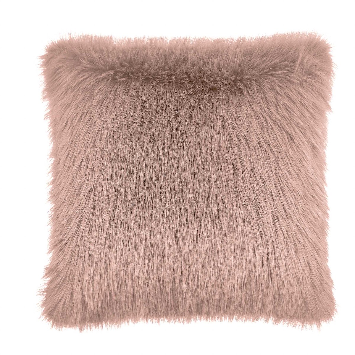 Heckettlane Perle Sierkussen - Fake Fur - 48x48 cm - Roze