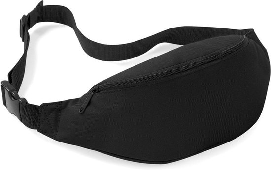 Heuptas - Buideltas - Fanny pack - Festivaltasje - Reistasje - 35 cm - 2,5 L - Belt bag - Verstelbaar - Lichtgewicht - Zwart - Wandeltasje / Hike tas - Feesttasje - Jonyx