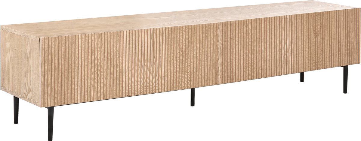 Beliani BLYTHE - TV-meubel - Lichtbruin - MDF