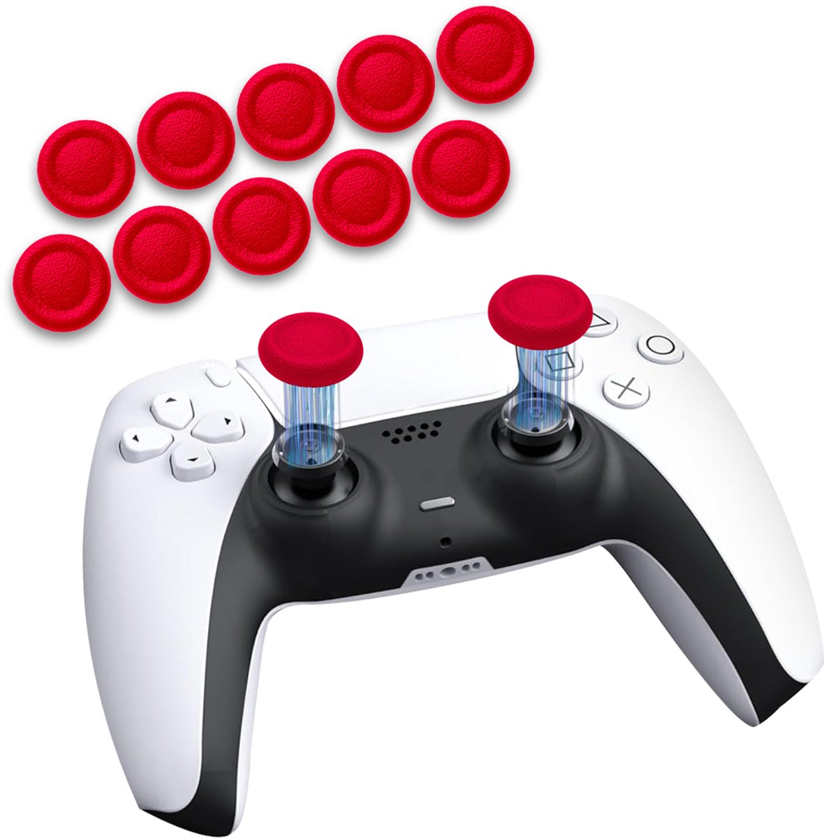 ProFPS 10x Joystick Caps PS4/PS5/EDGE – Grips voor Versleten Sticks