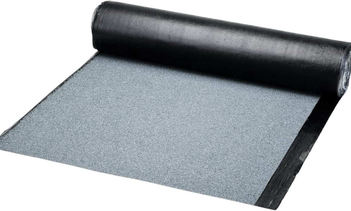 Dakvilt rol - Ondergrond dakbedekking - Dak waterdicht maken - Meerlaagse waterdichte drager - 5 x 1 m - Grijs