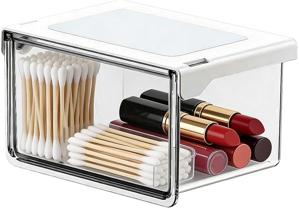 Opbergdozen - Laden Organizer - Ruimte Ordenen - Stapelbaar Systeem - 16x11x10 cm - Transparant