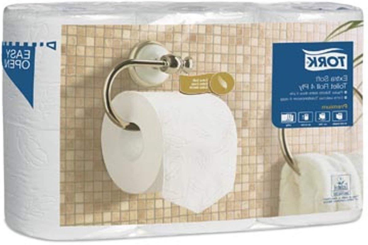 Toiletpapier 4-laags - Zacht papier - Dagelijks gebruik - Extra zacht - 6 rollen - Wit