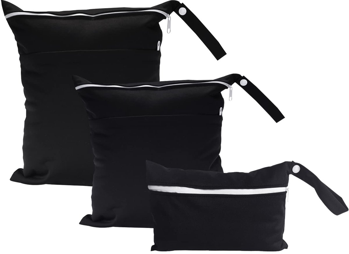 Dailygoods - Cosensi - Dailygoods - Waterdichte Luiertas Set van 3 met Dubbele Rits