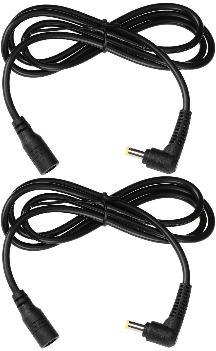 Dailygoods - 2 Stuks DC-Verlengkabel 4,8 x 1,7 mm voor Elektronica