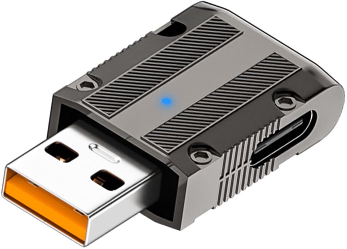 Dailygoods - 120 W USB 3.1 naar USB C Hoekadapter met LED