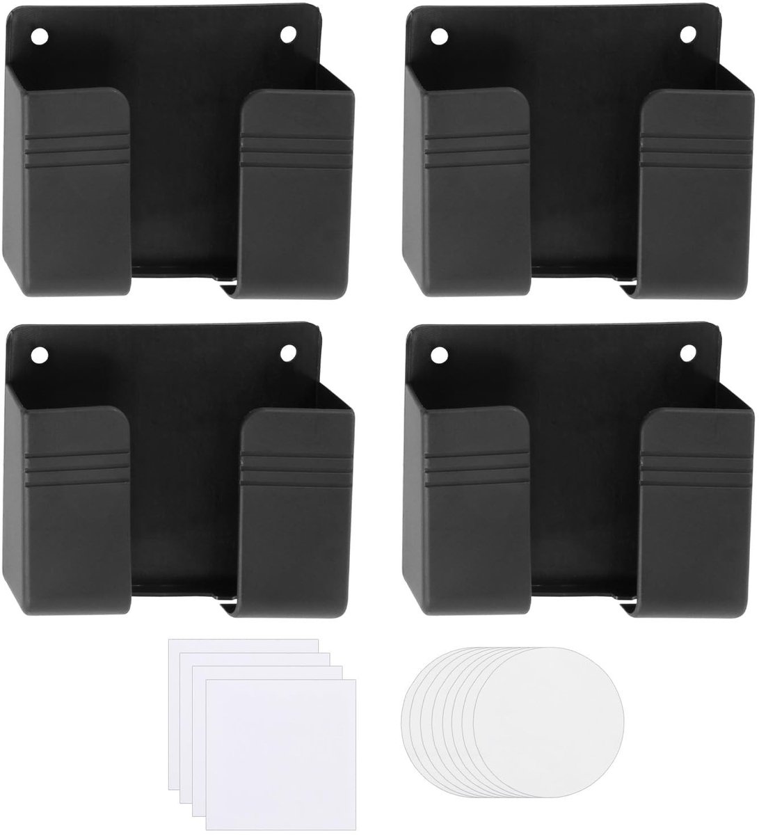 Dailygoods - Set van 4 Zelfklevende Wandhouders voor Telefoon met Laadaansluiting