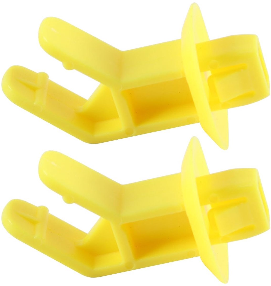 Dailygoods - Gele Motorkapsteunbeugelclip voor Bevestiging