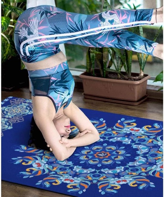 Yoga Mat - Fitness Mat - Thuis Trainen - Hoge Dichtheid - 6 mm Dik - Gedrukt — afbeelding 4