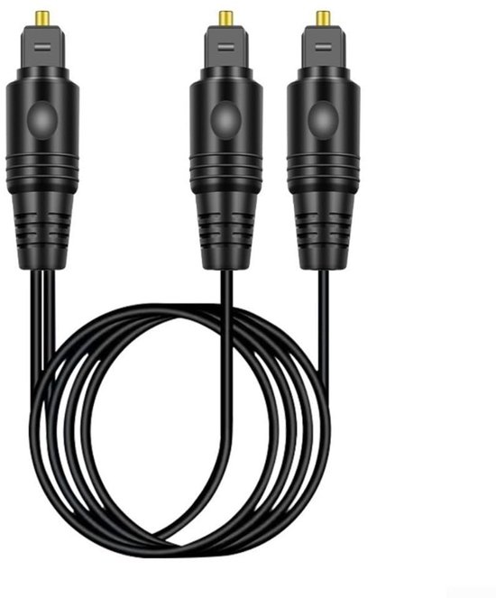 Digitale Optische Audio Splitter 1 tot 2, SPDIF Glasvezel Kabel voor Home Theater, voor PS4, voor Xbox, Soundbar - Zwart (3 meter) — afbeelding 3