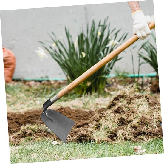 Hoge Hardheid Hoe Cultiveren Schoppen Hulpmiddelen Wieden Tuin Schoffels Vervanging Hand Onkruid Tool Onkruidbestrijdingsmiddel Boerderij Gereedschap Yard Tools Tuin Spade Zilver — afbeelding 2