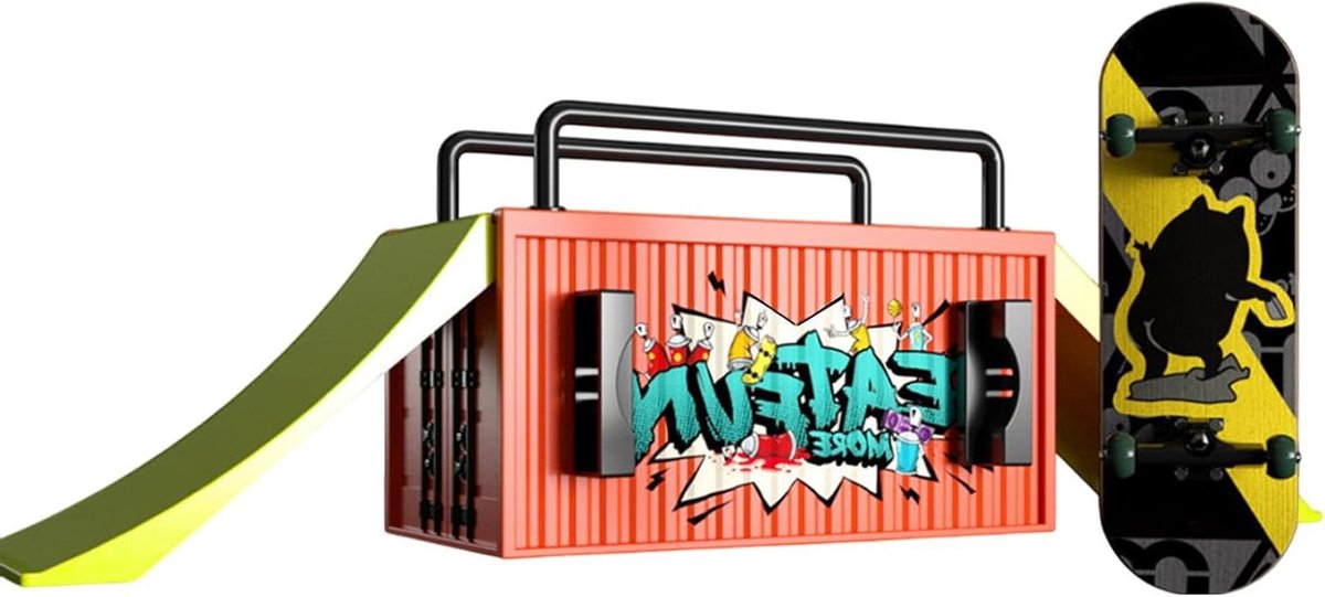 Mini-skateboardset draagbaar skateboard speelgoed 3 inch toetsenborden met gladde wielen grappige kits voor kinderen en volwassenen compacte make-up-trays voor toetsenbord make-up