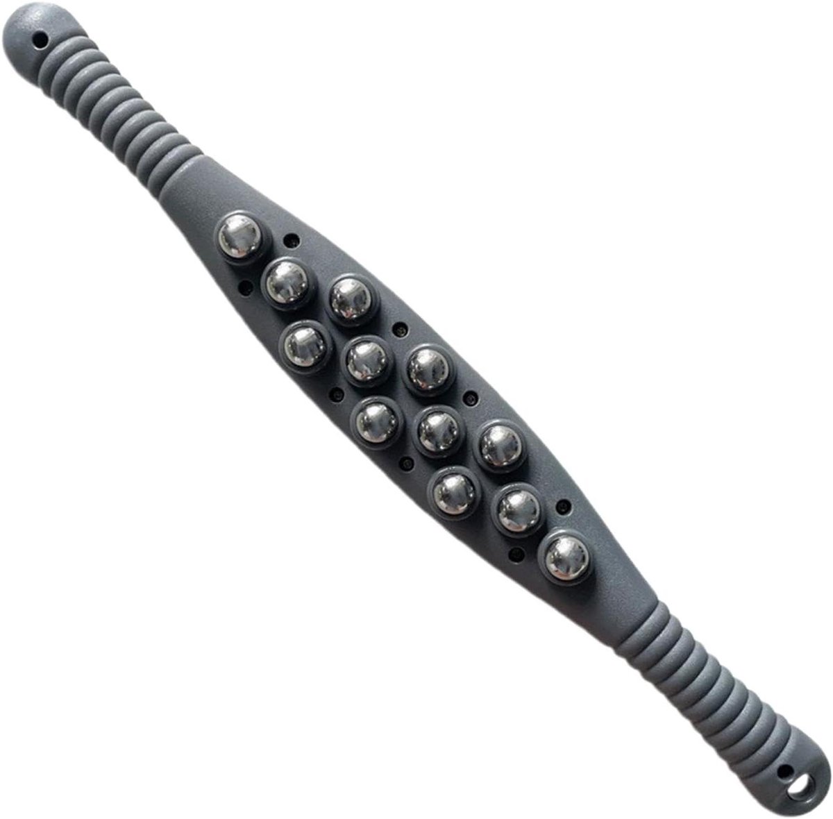 Beenspiermassagestok - Rol massagetool - Spierontspanning - Roestvrijstalen bal - 544 cm - Zwart
