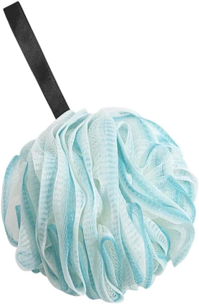 Badspons - Douchespons Loofah - Dagelijkse Reiniging - Zacht Schuimend - 11 x 11 cm - Blauw