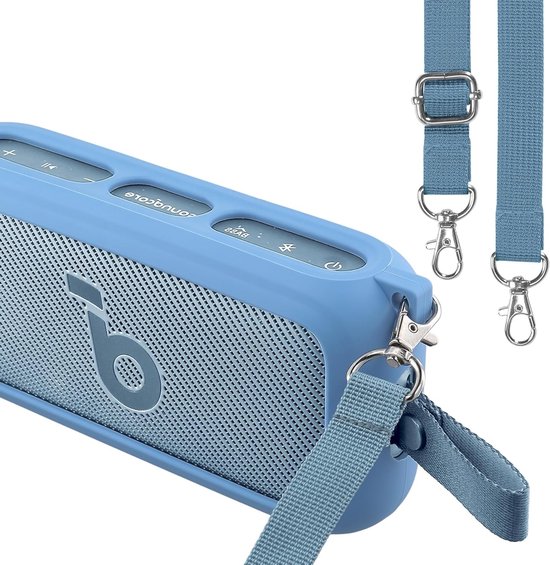 Siliconen Draagtas met Schouderriem voor Draadloze Bluetooth Speaker - Bescherming, Mobiliteit en Stijl voor Hi-Res Geluidskwaliteit van Merkloos — afbeelding 3