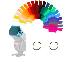 Dailygoods - Dailygoody - Universele Camera Flitsgels - Kleurcorrectie Filters - Transparante Gels - 20 Stuks - Geschikt voor Strobe Flash Light - Camera Accessoires