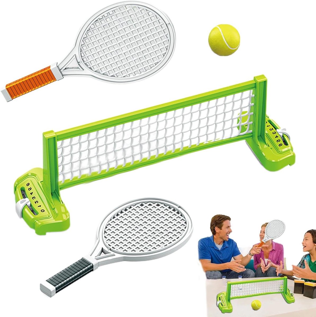 Tafeltennis Set - Batjes Bal Net - Interactief Spel - Kinderbestendig Design - 24 x 15 x 5 cm