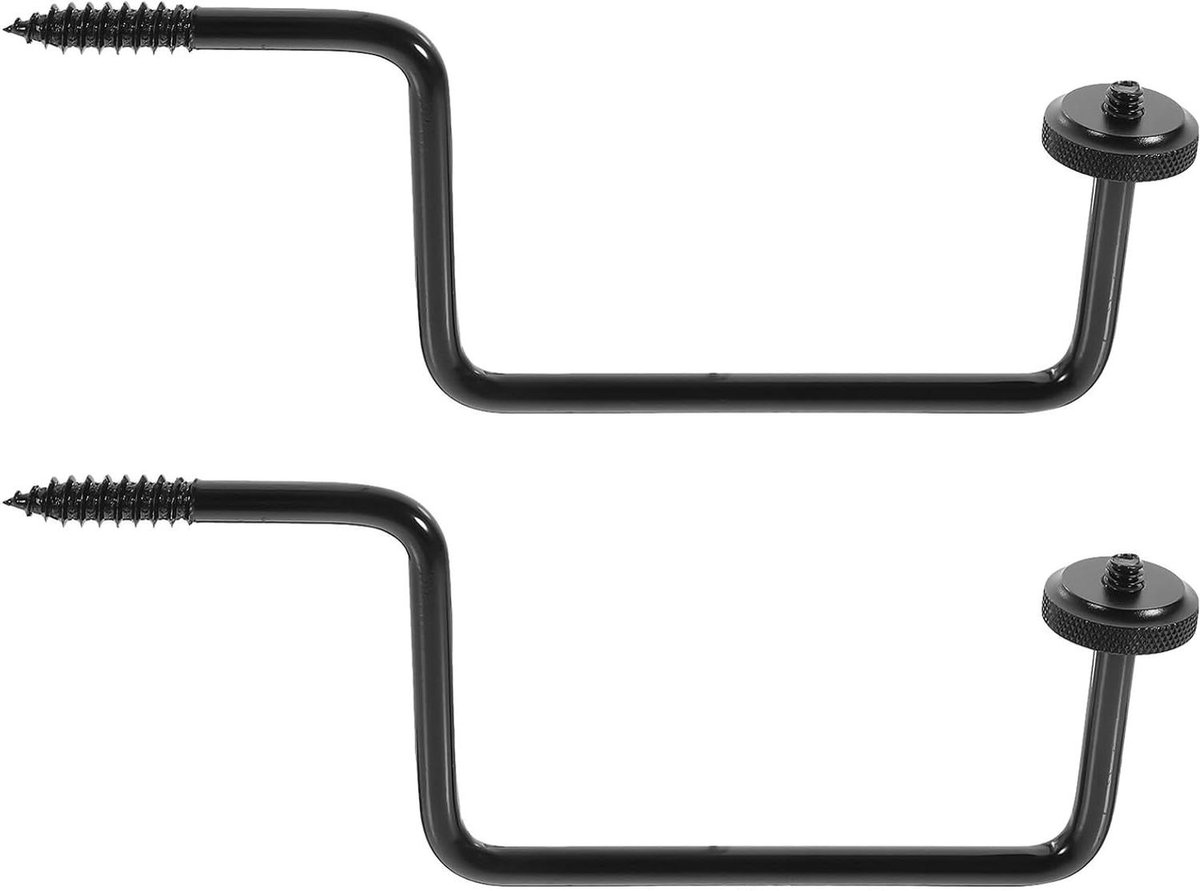 Camera Bevestiging - Muurhaak - Buiten Observeren - Hoge Stabiliteit - 19 x 6 x 2.5 cm - Zwart