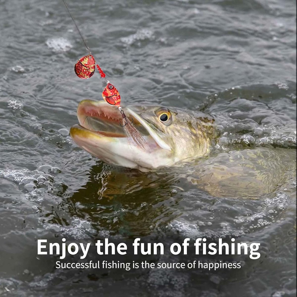 Spinnerbait Kunstaas - Vis Lokaas - Baars Vissen - Dynamische Staartactie - 11 cm - Verloopkleur