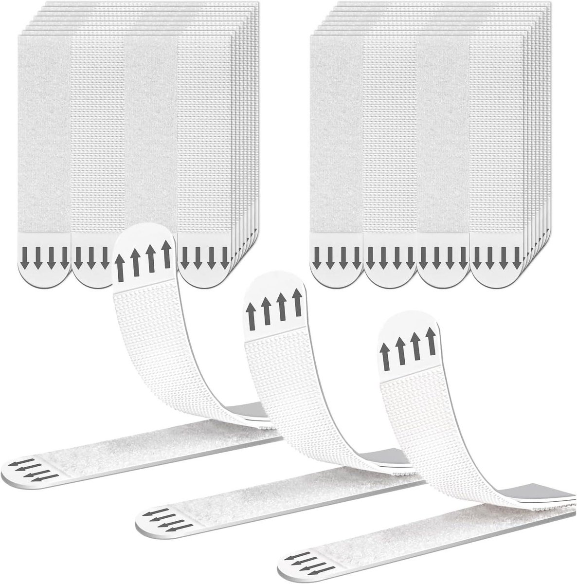 Plakstrips - Wandhangers - Afbeeldingen Ophangen - Zonder Boren - 32 Paar - Wit