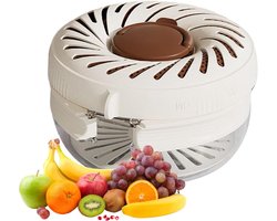 Fruit Waskom - Keuken Tool - Aftappen Reinigen - Afneembaar Dubbellaags - 2700ml Capaciteit - Donkere Koffie