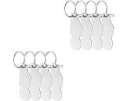 STOBOK 8 Pcs Winkelwagen Winkelwagen Sleutelhanger Supermarkt Trolley Tokens Uk Trolley Munt Universele Winkelwagen Kwart Houder Sleutelhanger Winkelwagentjes Trolley Sleutel