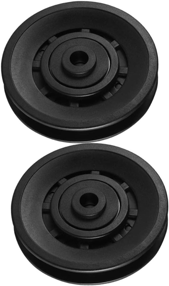 Katrol Wielen - Fitness Katrol - Fitnessapparatuur Onderdeel - Universeel Lager - 8.8CM Buitendiameter - Zwart