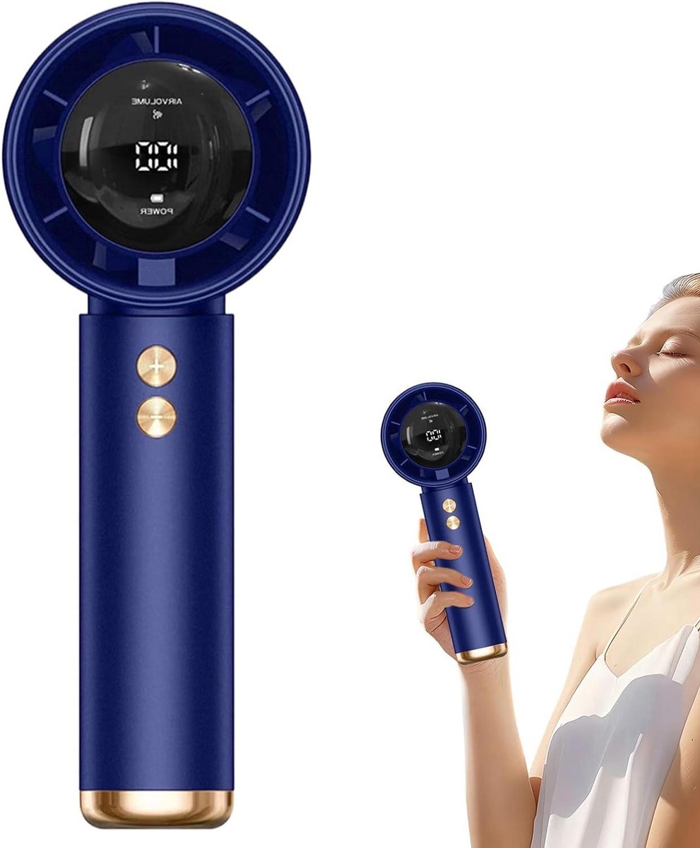 Handventilator Oplaadbaar - Draagbare Ventilator - Buiten Koel Blijven - 13000 Tpm Krachtige Wind
