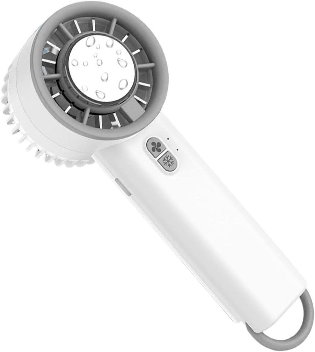 Handventilator - Persoonlijke Koeler - Directe Verfrissing - Drie Windsterktes - 4x6x4 cm - Wit